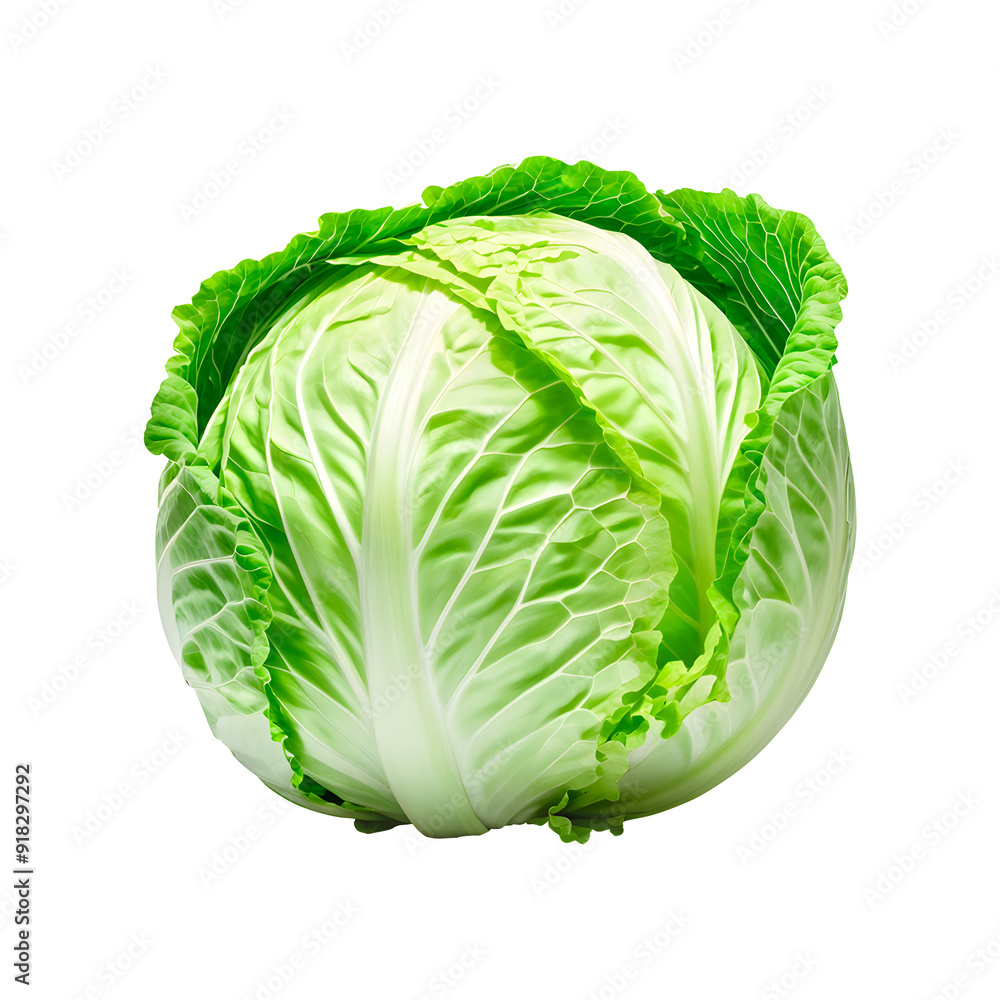 Fototapeta premium Cabbage isolated on transparent background