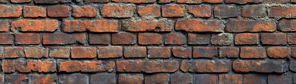 Close-up of a textured, rustic red brick wall, ideal for backgrounds or architectural studies showcasing vintage, weathered building materials. Close-up of a textured, rustic red brick wall, ideal for backgrounds or architectural studies showcasing vintage, weathered building materials.