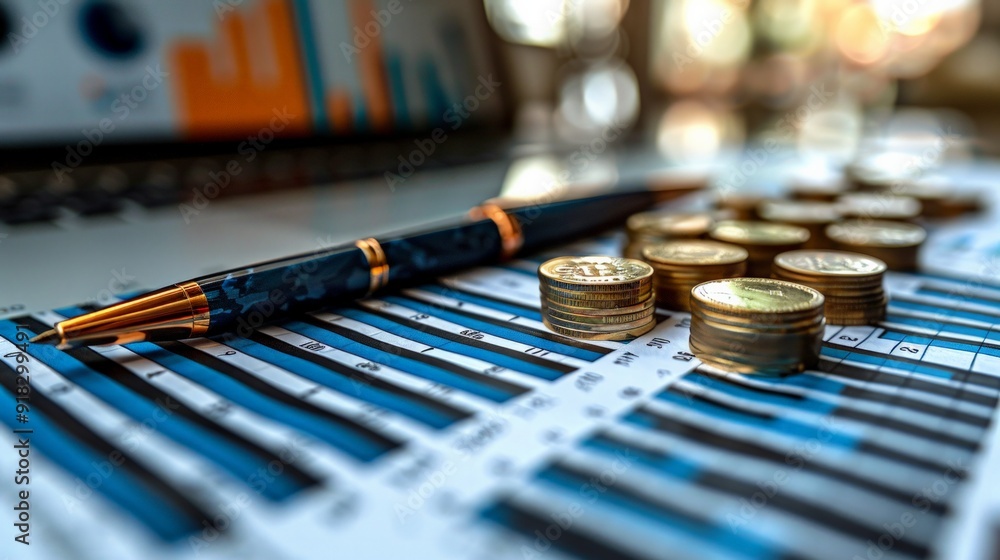 detailed financial report with balance sheets, income statements, and cash flow analysis, symbolizing the comprehensive evaluation of a financial health and sustainability. detailed financial report with balance sheets, income statements, and cash flow analysis, symbolizing the comprehensive evaluation of a financial health and sustainability.