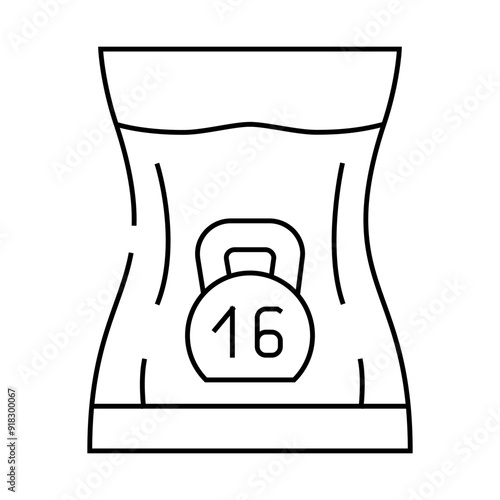 feeling of heaviness line icon vector. feeling of heaviness sign. isolated contour symbol black illustration