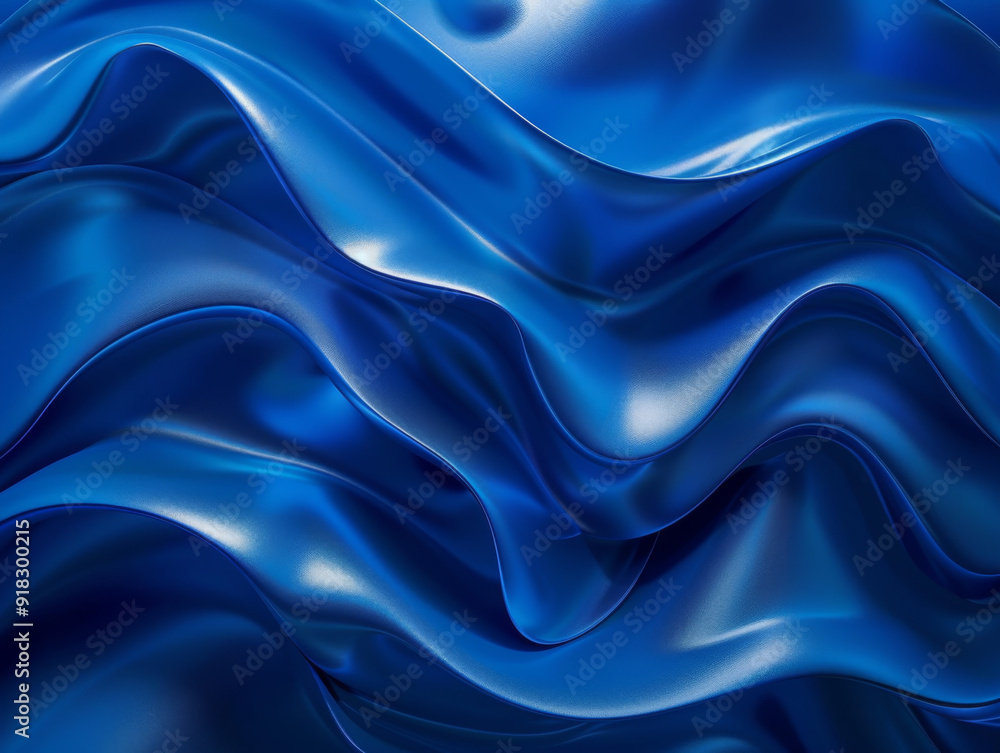 Abstract Blue Wavy Fabric Background Abstract Blue Wavy Fabric Background
