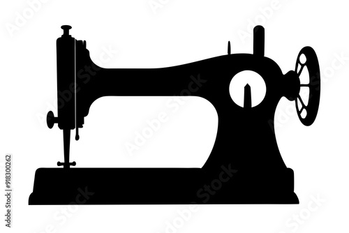 Sewing Machine  art vector illustration