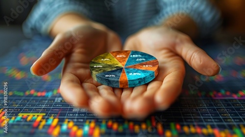 Investment Portfolio Management diversified investment portfolio with pie charts, asset allocation, and performance metrics, highlighting strategic financial planning and risk management.