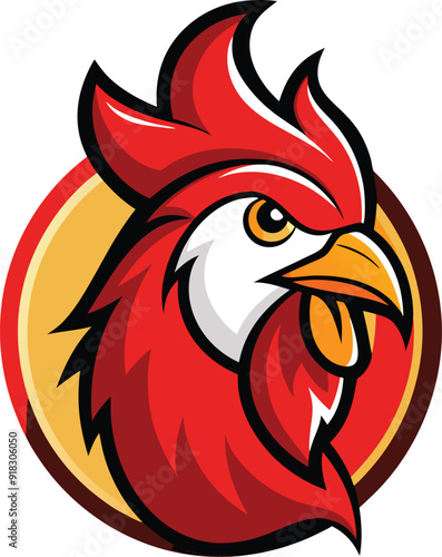 Wallpaper Mural head of rooster Torontodigital.ca