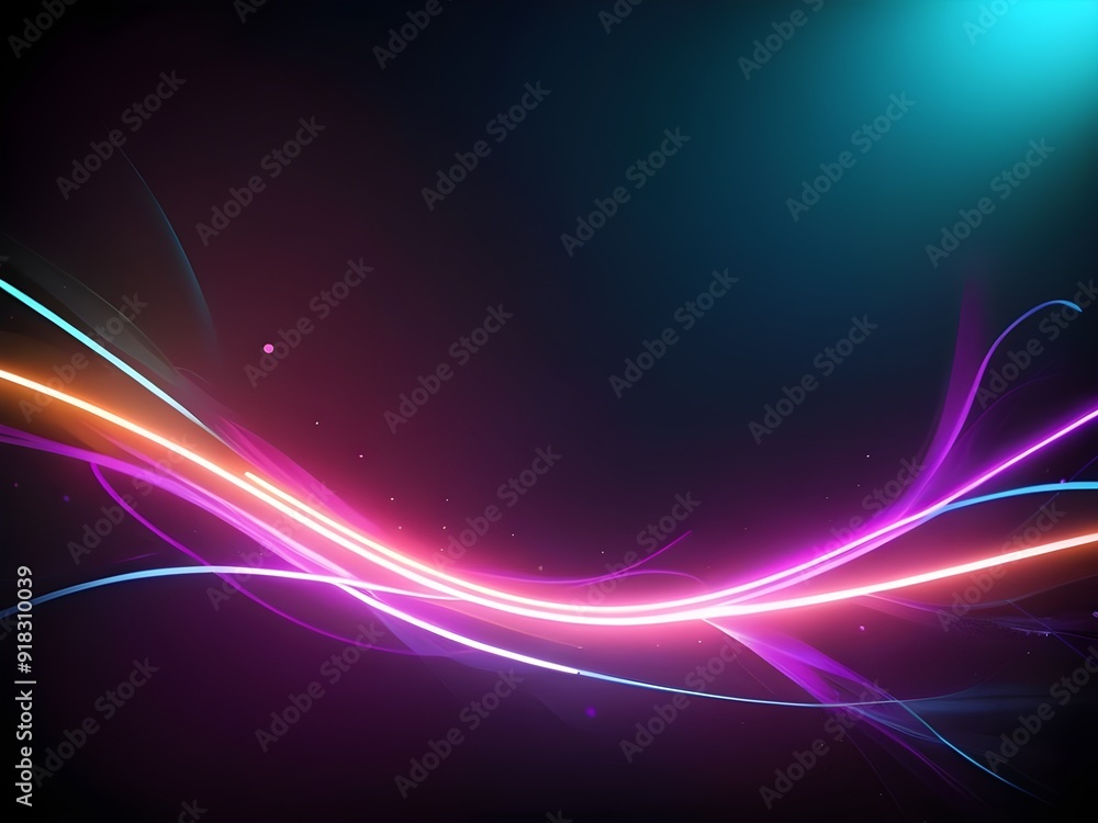 neon light effect soft background Generative AI neon light effect soft background Generative AI