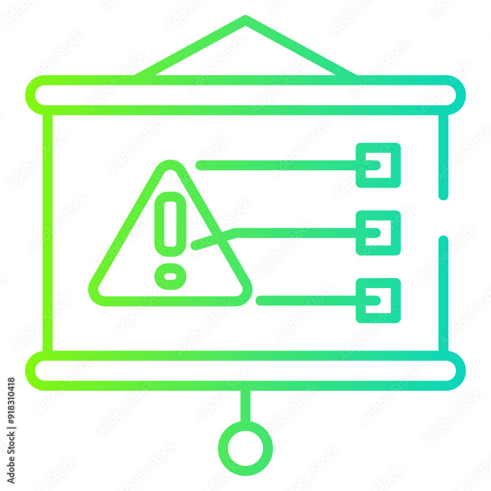 Warning Presentation Gradient Linear Warning Presentation Gradient Linear