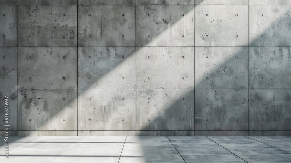 Obraz premium Blank concrete wall model