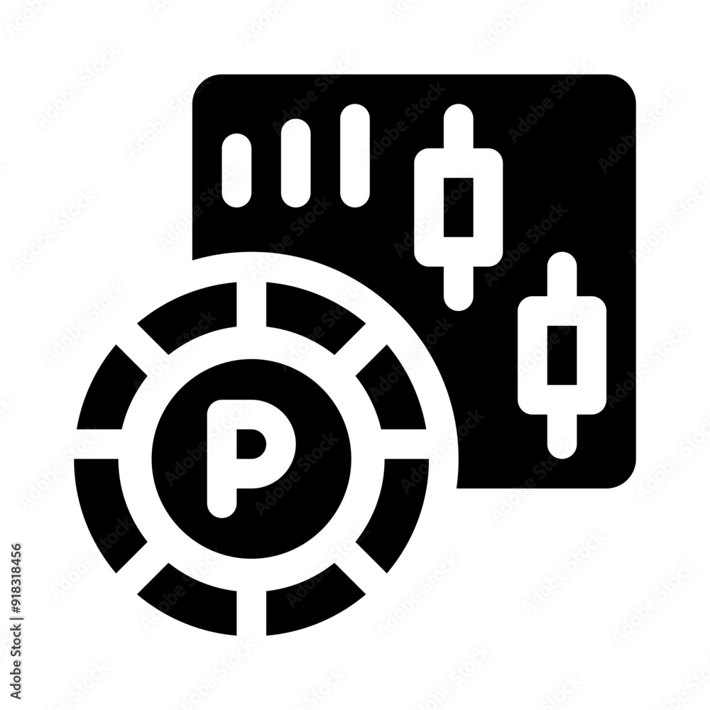 penny glyph icon penny glyph icon