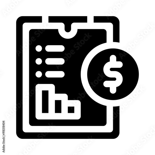 earnings glyph icon