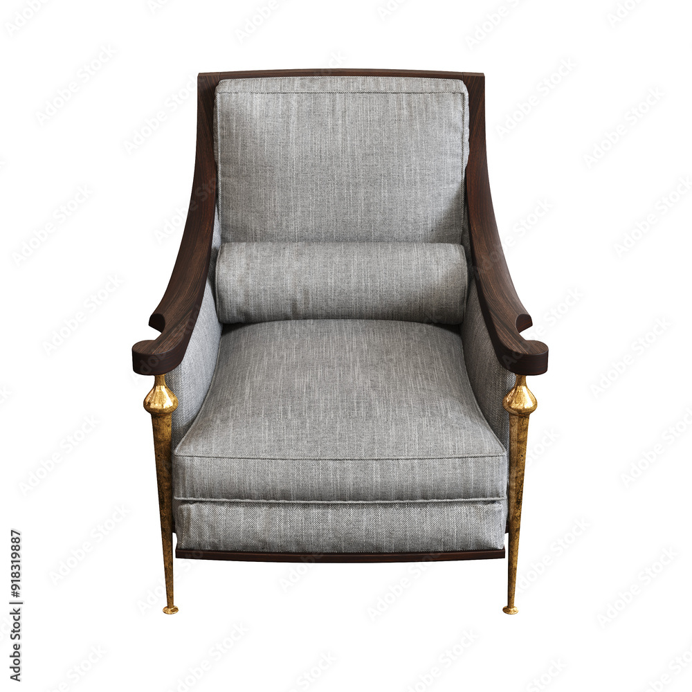 armchair isolate on a transparent background, comfortable furniture for home interior, 3D illustration, cg render armchair isolate on a transparent background, comfortable furniture for home interior, 3D illustration, cg render