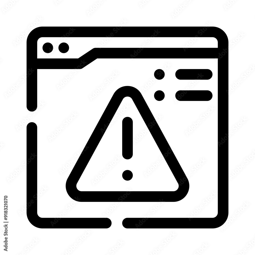 vwarning line icon vwarning line icon