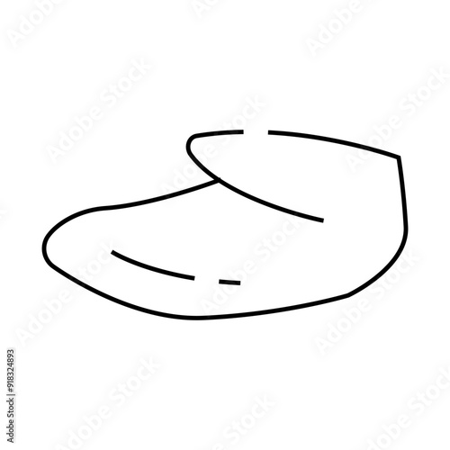 wing tip line icon vector. wing tip sign. isolated contour symbol black illustration