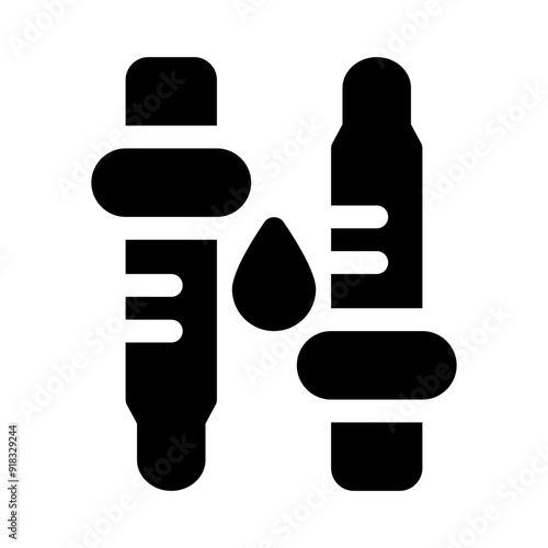 pipette glyph icon