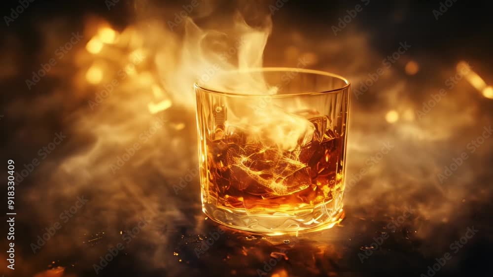 Fiery Whiskey: A Captivating Blend of Heat and Elegance in a Glass Fiery Whiskey: A Captivating Blend of Heat and Elegance in a Glass