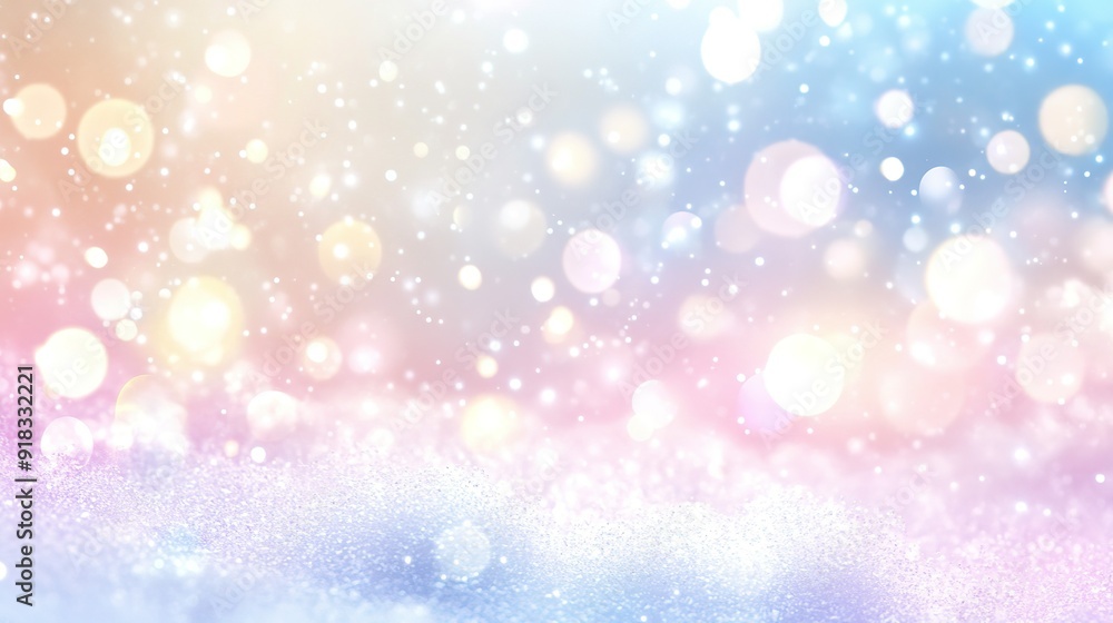 Obraz premium Abstract Background with Pastel Colors and Sparkling Glitter