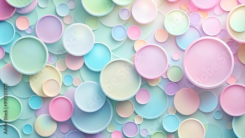 Ethereal Symphony of Spheres: A Tapestry of Shimmering Circles  generative AI