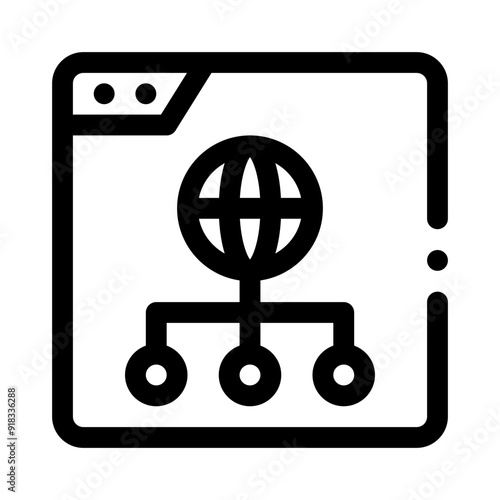 CDN line icon