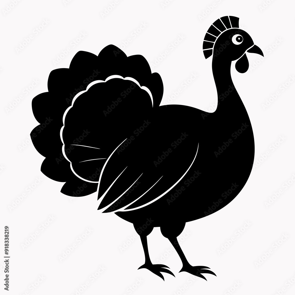 black turkey vector silhouette illustration black turkey vector silhouette illustration