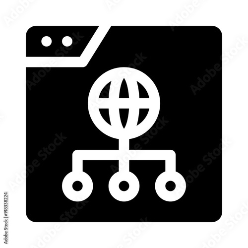 CDN glyph icon