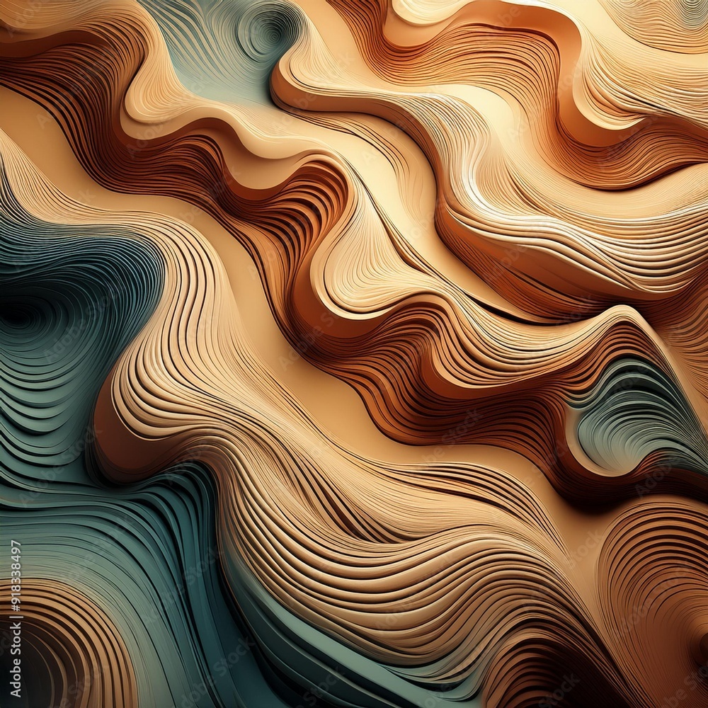 Colorful abstract pattern of eroded sand shapes Colorful abstract pattern of eroded sand shapes