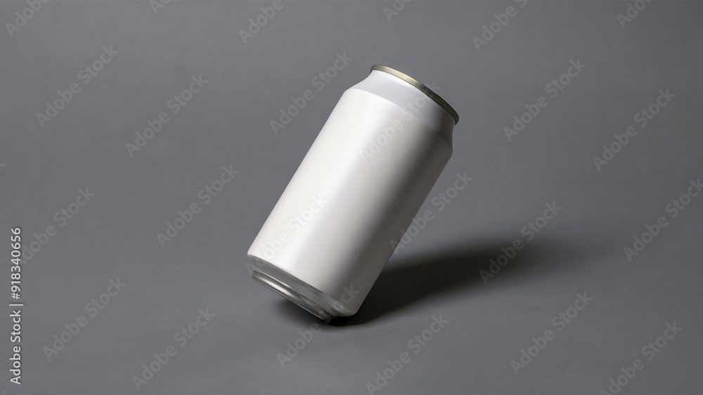 a white can mockup picture with a gray background a white can mockup picture with a gray background