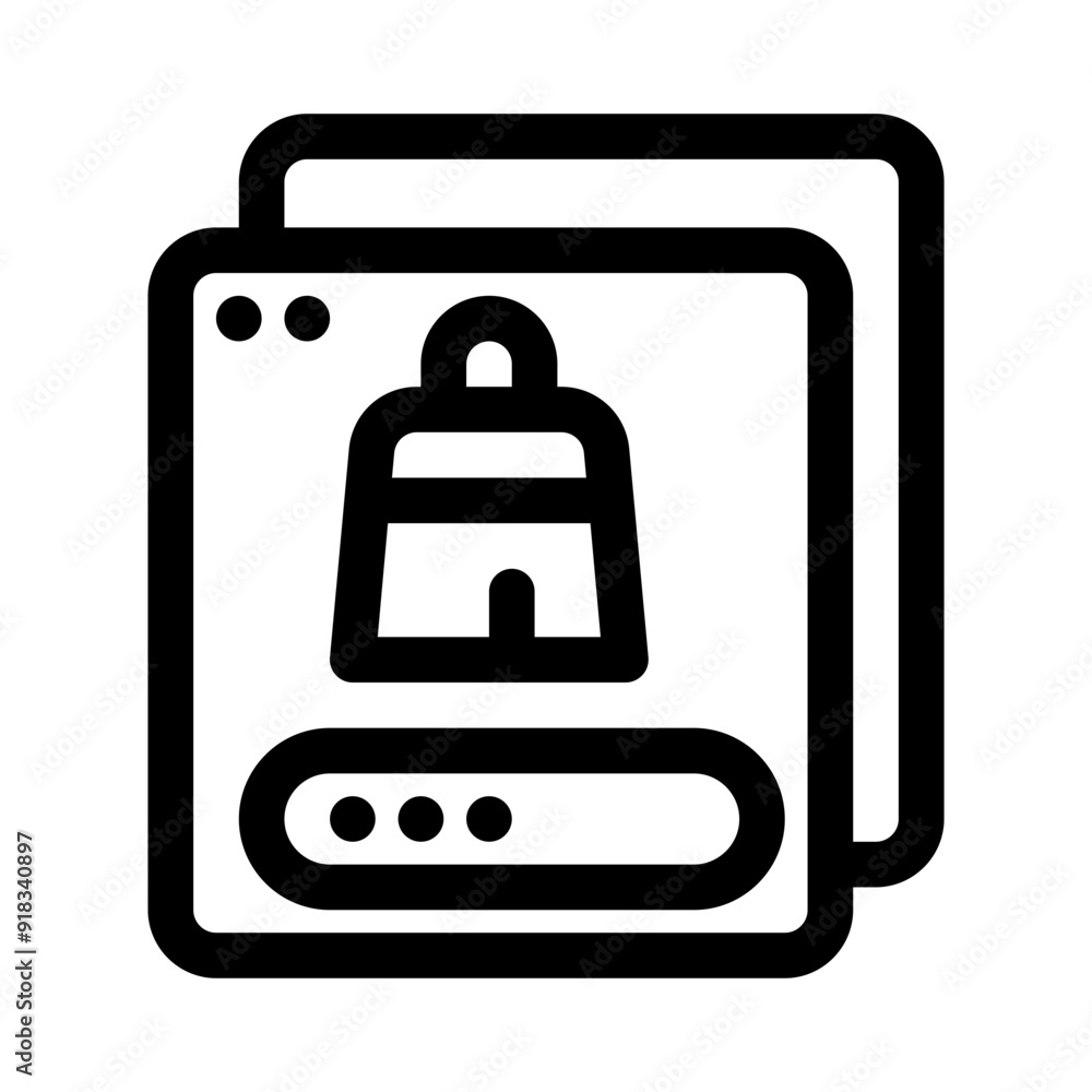 caching line icon caching line icon
