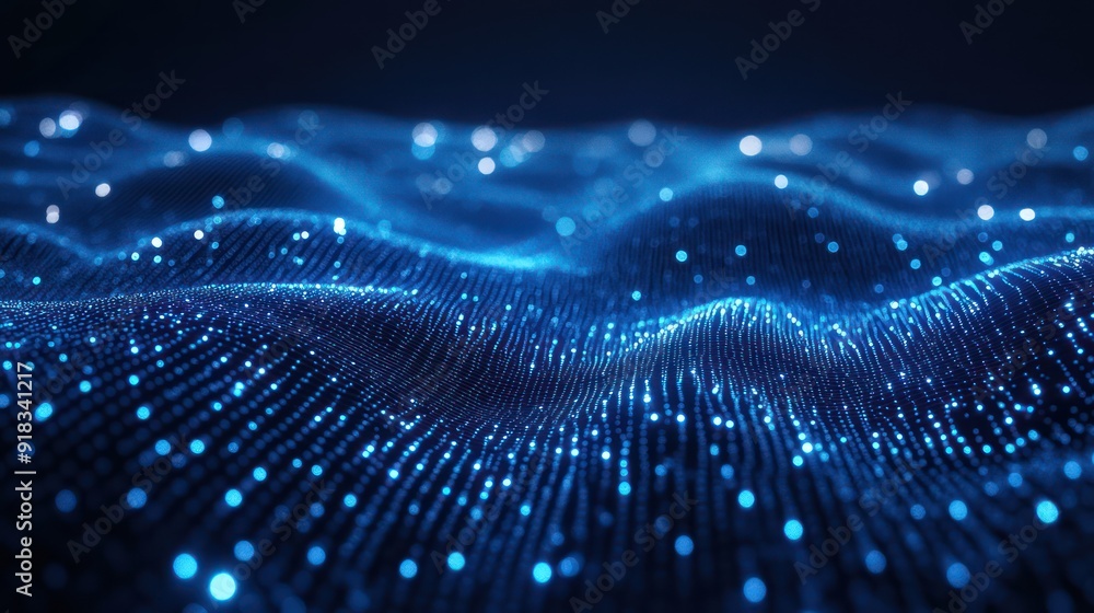Abstract blue background data technology glowing lines Abstract blue background data technology glowing lines