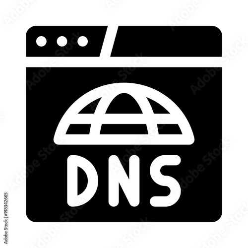 DNS glyph icon