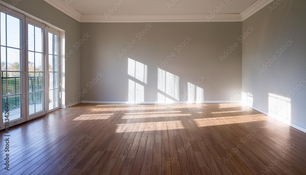 Empty room ready for renovation with textured floor Empty room ready for renovation with textured floor