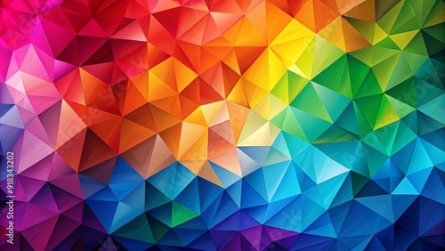 Abstract Symphony of Colors: A Dance of Hues in a Kaleidoscope of Shapes  Generative AI