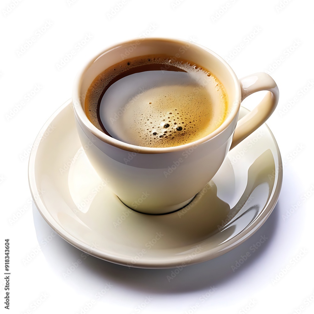Fototapeta premium Coffee espresso isolated. Clipping Path 