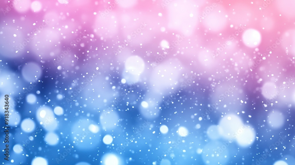 Abstract Blue and Pink Bokeh Background with White Specks Abstract Blue and Pink Bokeh Background with White Specks