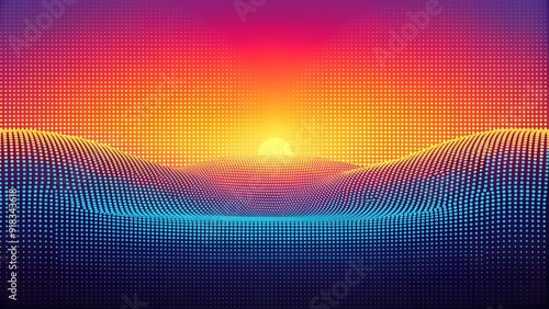 A Symphony of Diagonal Lines and Warm Hues  AI generated