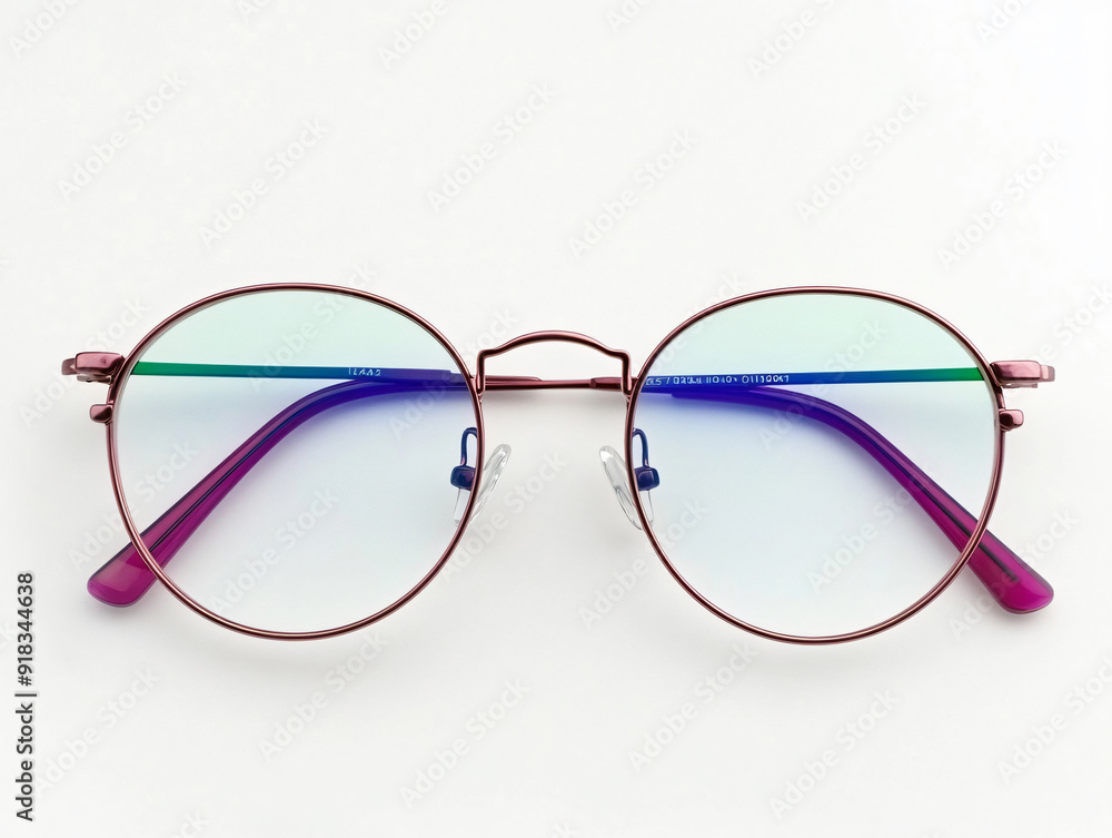 Clear Vision - Stylish Pair of Eyeglasses on White Background Clear Vision - Stylish Pair of Eyeglasses on White Background