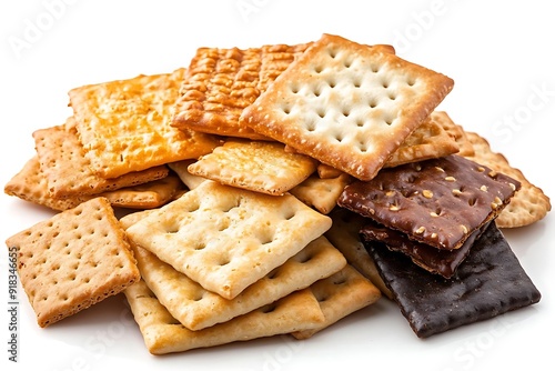 Assortment of Crackers - A Photo of Delicious Crispy Crackers