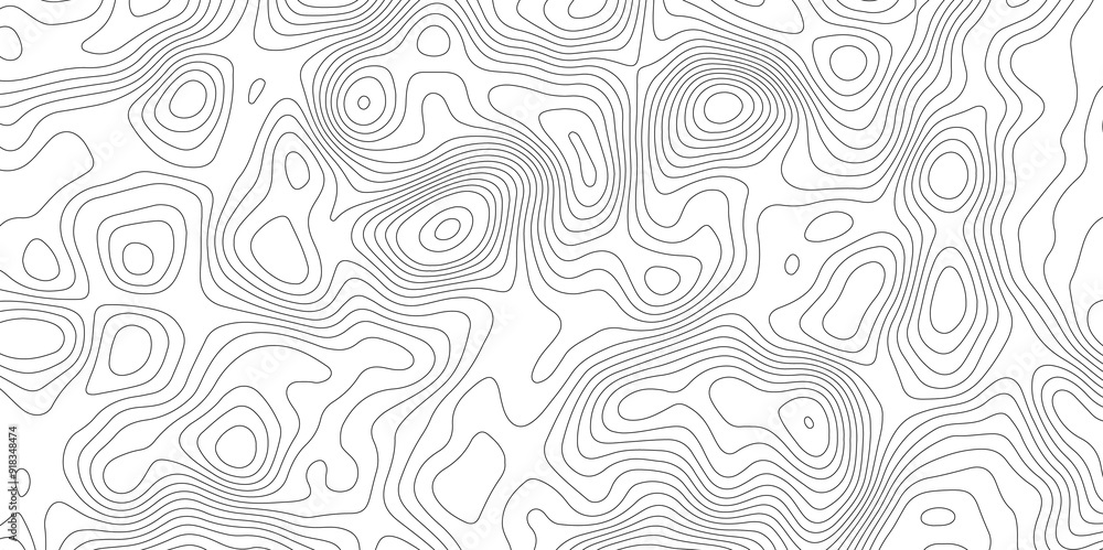 Topographic map background geographic line map with elevation assignments. Modern design with White background with topographic wavy pattern design.paper texture Imitation of a geographical map shades