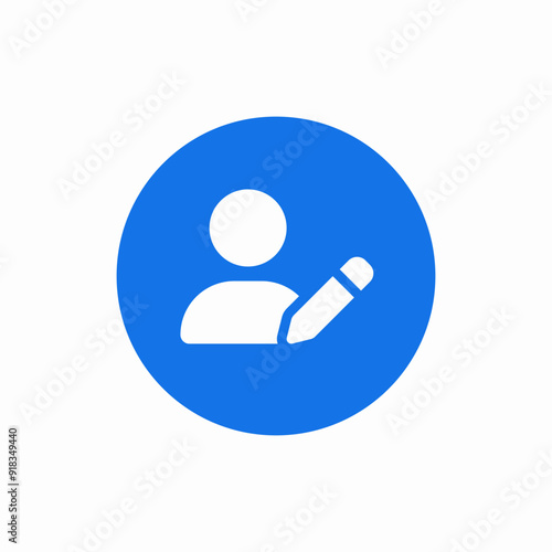 user profile pen account edit icon