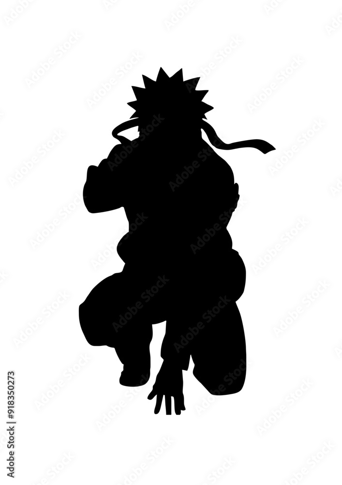 silhouette of a boy cartoon anime japan silhouette of a boy cartoon anime japan