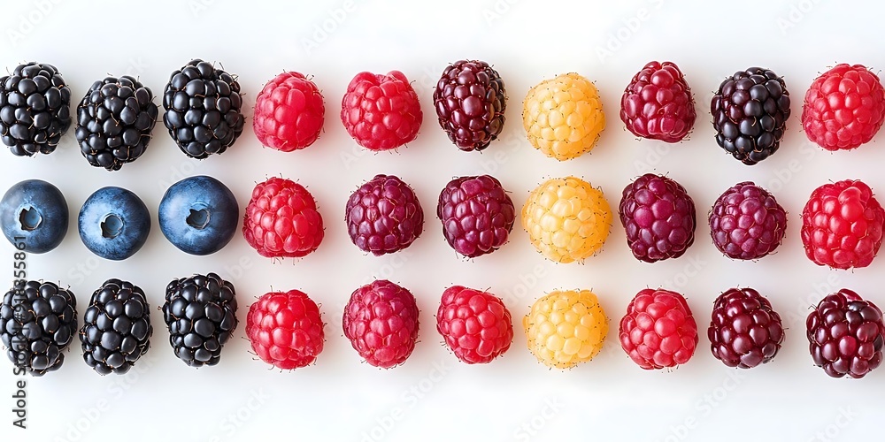 Colorful Berries Pattern - Photo Colorful Berries Pattern - Photo