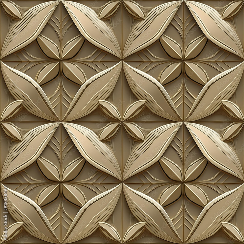 Seamless 3D Geometric Wallpaper Pattern Design Seamless 3D Geometric Wallpaper Pattern Design