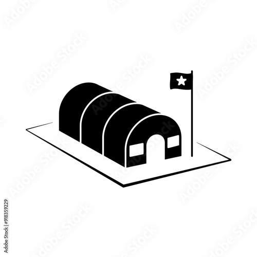 Barrack icon template