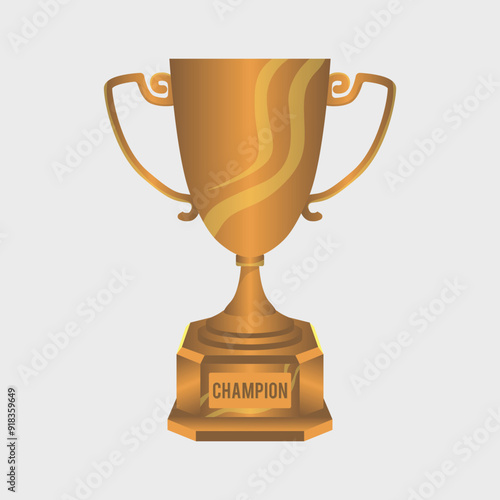 trophy vector champion cup illustration.eps