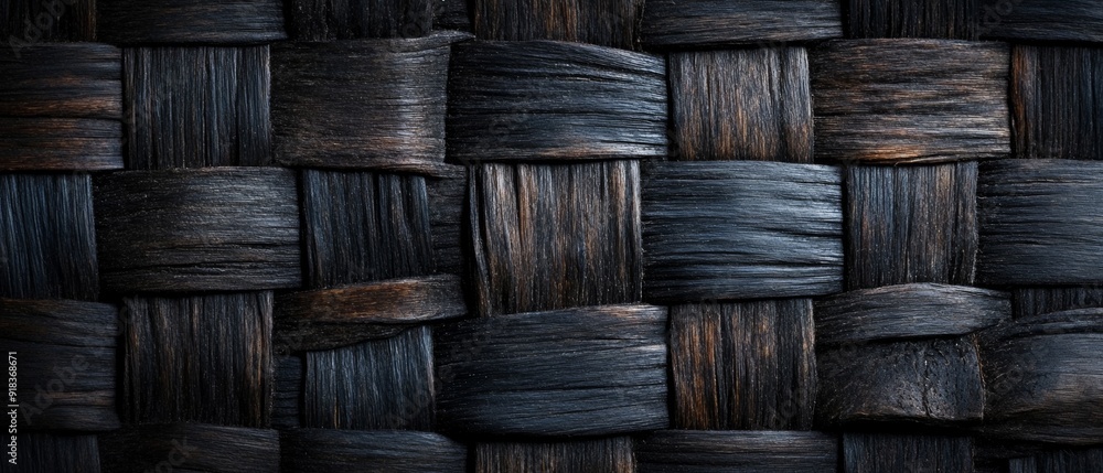 Intricate Dark Woven Wood Texture. Rustic and Organic Design Intricate Dark Woven Wood Texture. Rustic and Organic Design