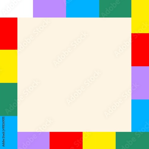 Free Download 오색테두리 프레임 일러스트 - GFXLoad