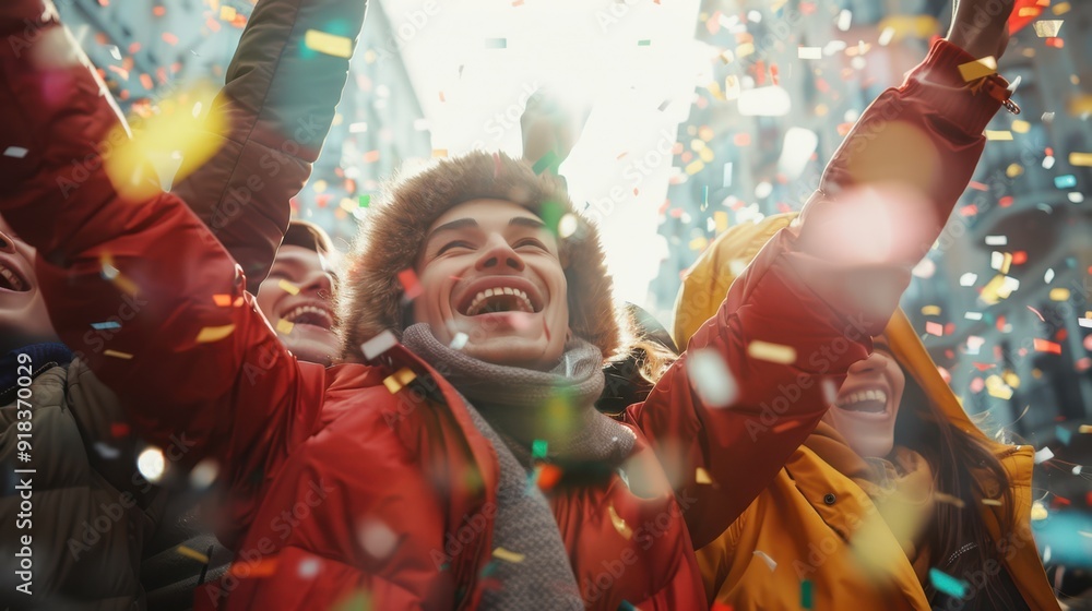 Obraz premium The joyful winter celebration