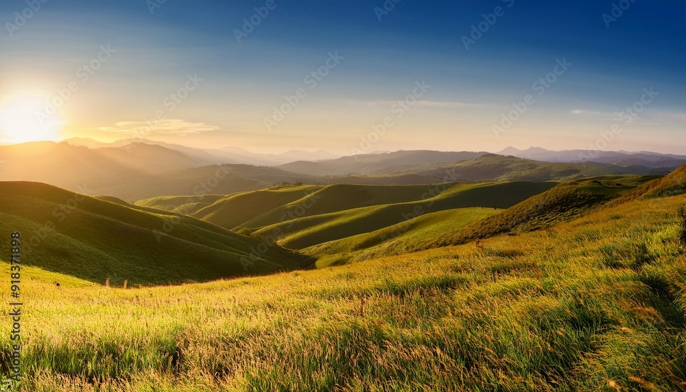 Fototapeta premium sunrise in the mountains