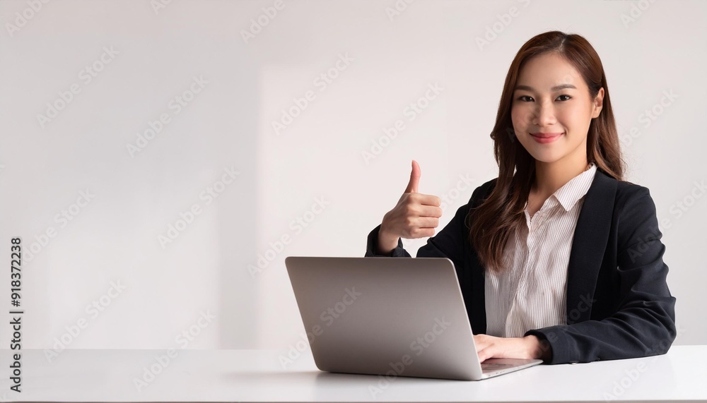 ノートパソコンを使っている若いアジア人の女性がいいねをしてる。(A young Asian woman using a laptop gives a thumbs up.)
ノートパソコンを使っている若いアジア人の女性がいいねをしてる。(A young Asian woman using a laptop gives a thumbs up.)
