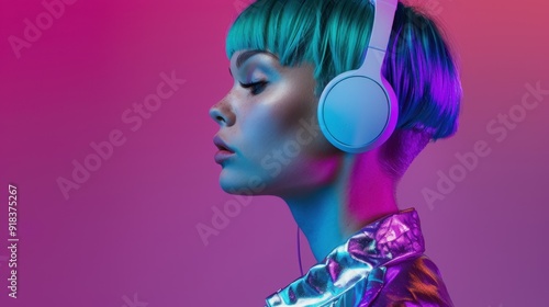 The futuristic neon headphones