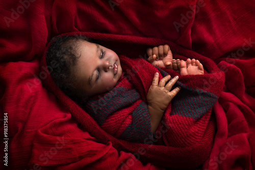Foto Adorable African reborn doll