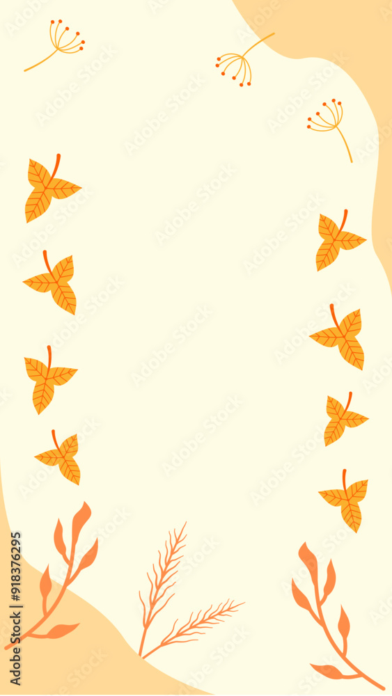 Autumn leaf vertical background Autumn leaf vertical background
